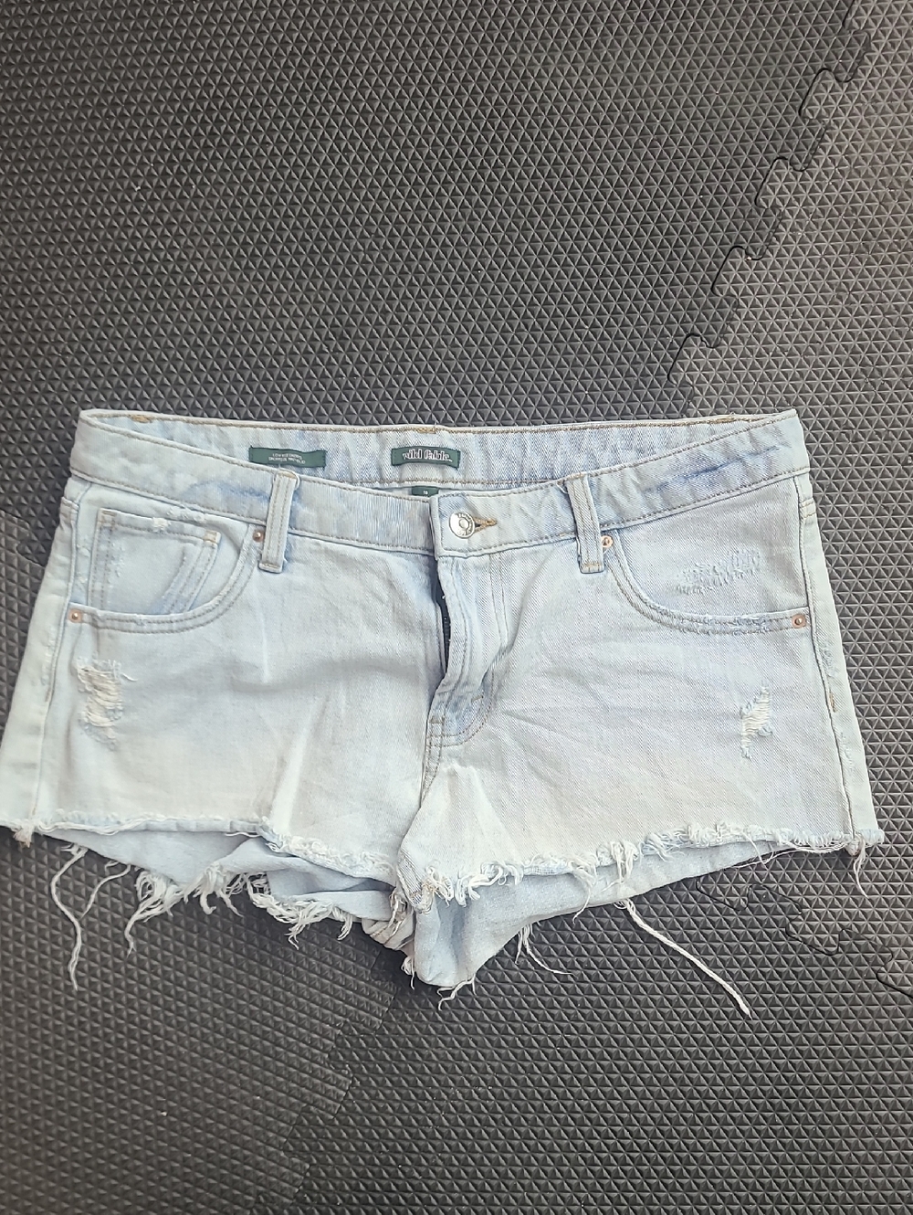 wild fable Light Blue Frayed Denim Jean Shorts